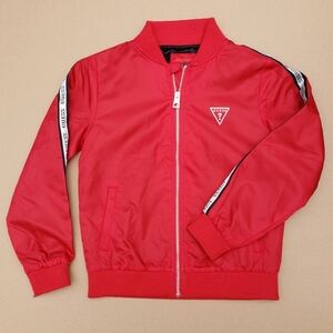 NEW GUESS Zoe Logo Bomber GIRLS Jacket SZ 10